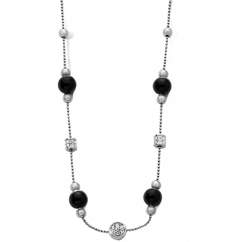 NEW BRIGHTON women's meridian prime station short necklace in black